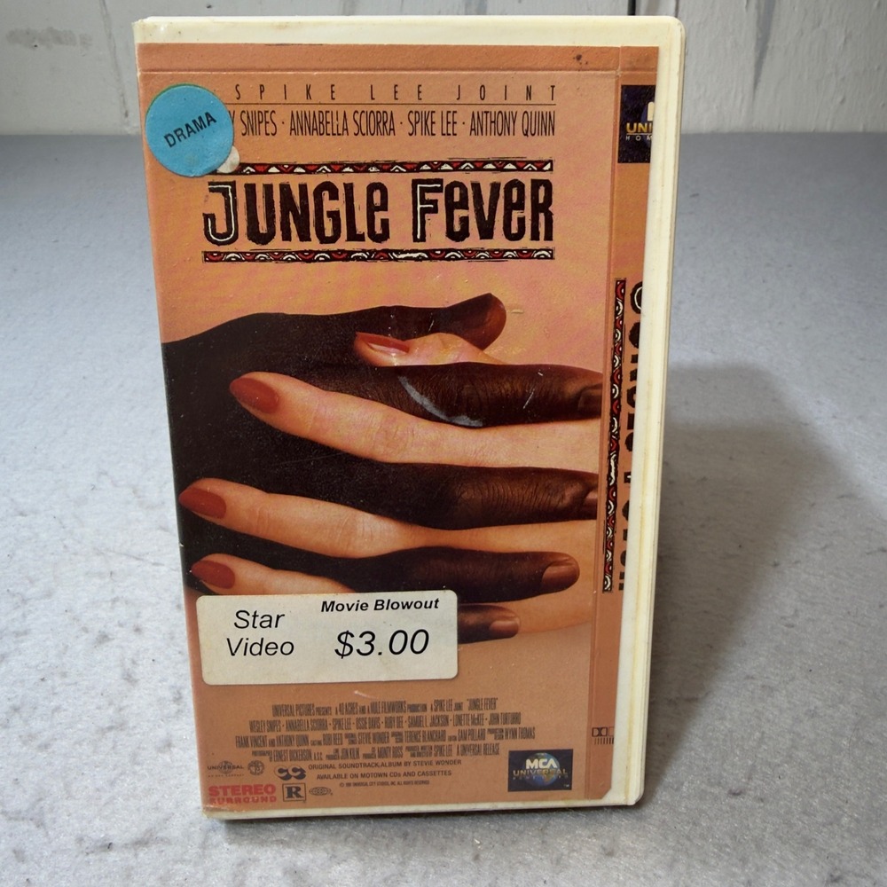 Jungle Fever VHS Spike Lee Wesley Snipes Samuel L‎ Jackson MCA Universal 1992 R